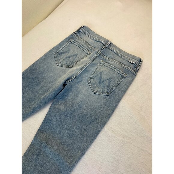 MOTHER Denim The Insider Crop Step Fray Hem Jeans Sz 28 - Picture 10 of 10